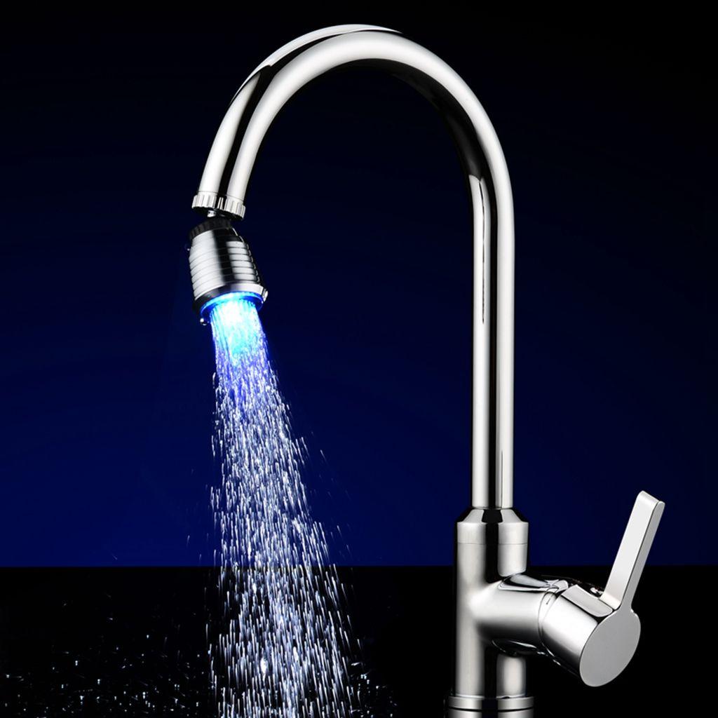 Цвета для кухни, ванной комнаты, светящийся кран, насадка для водопроводного крана, светодиодный кран для воды, аксессуары для носиков