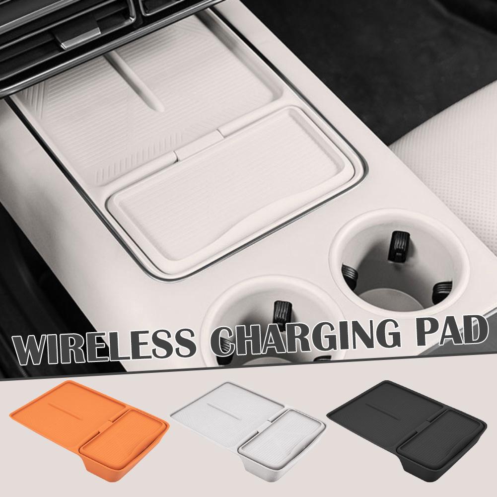 For Lixiang L7 L8 L9 Car Wireless Silicone Padding Accessories Storage Organize Auto Console Anti Pad Center Slip Box Holde Y4x9