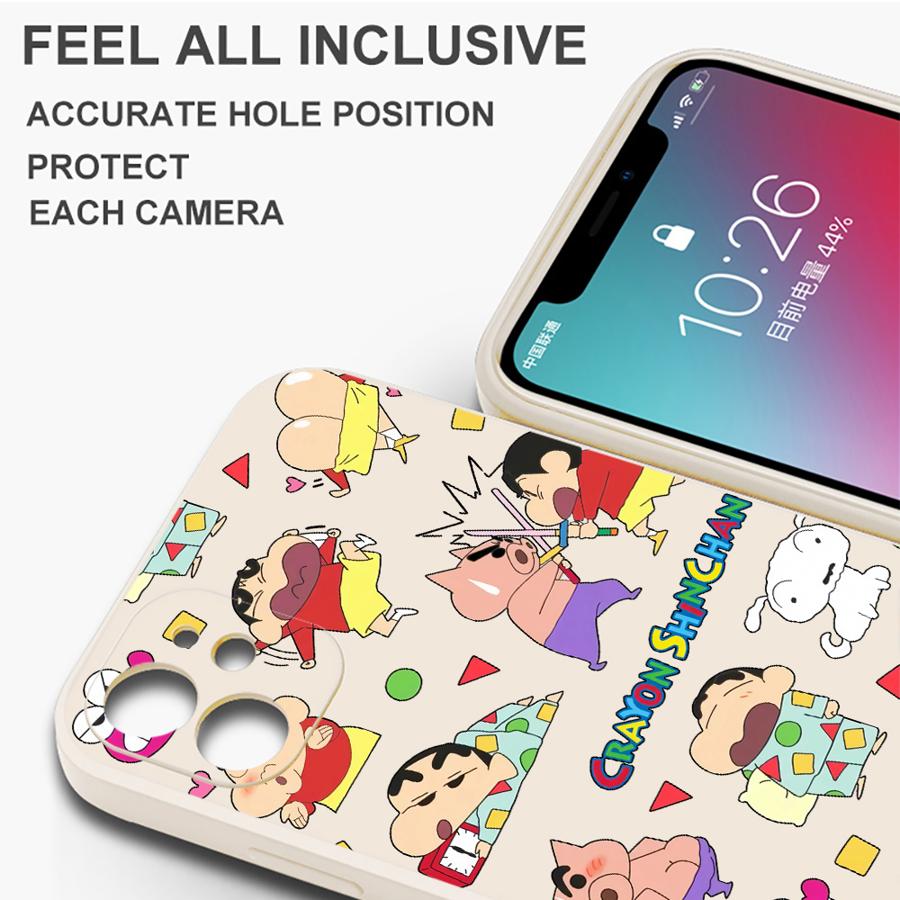 Case for Apple iPhone 17 Pro Max 15 Air XS XR 12 Plus 16 7 8 13 Mini 11 Phone Cover New Crayon Shin-chan
