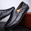 Мужская повседневная обувь лоферы из натуральной кожи