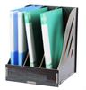 Creative wooden desktop book storage A4 vertical file data frame frame book shelf multi-layer data shelf