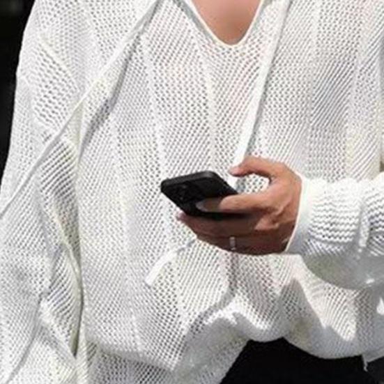 Осенне-зимний мужской свитер с ажурной резинкой и длинными рукавами, однотонный трикотажный пуловер