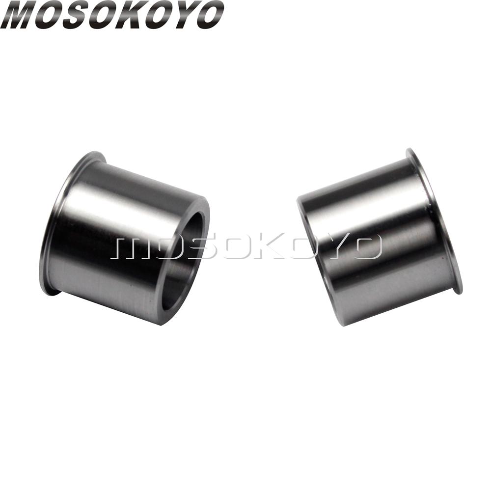 For Harley Wheel Bearing Reducers 1" to 3/4" Axle Reducer Spacer Kit for Sportster Touring Softail Dyna with 1" Sealed Bearings