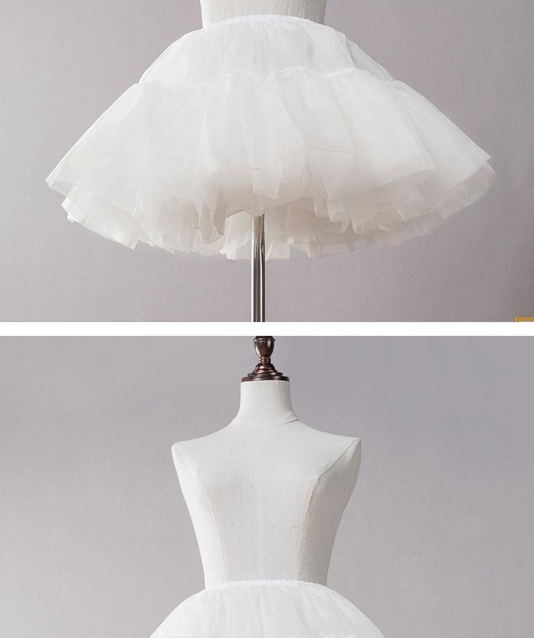 Повседневный мини-подъюбник из мягкого тюля в стиле Лолита – 35 см, без косточек, поддержка для косплея