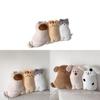 Cute Dog Plush Pillow With Short Faux Fur For Sofa Decor And Living Room Comfort