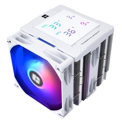 Thermalright Peerless Assassin 120 Digital ARGB Белый Воздушный кулер для ЦП с цифровым экраном сверху, 6 тепловых трубок, компьютерный кулер для ЦП для Intel PC, черный кулер, крышка,