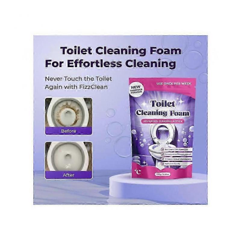 (3PCS)Fizzclean Toilet Foam Cleaner, Insta-Action Fizzclean Foam Cleaner