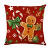 Plush Christmas Cushion Cover Snowflake Throw Pillow Cover  Festive Home Decor