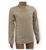 Beige Long Blouse 110 T-Shirt Long Sleeve Smooth Cotton 100% Manufacturer