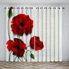 3D Печатные Шторы Красочные Красивые Цветы Печати Шторы Шторы Украшения Дома С Крючком Полиэстеровая Ткань