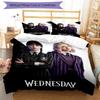 3pcs Addams Family Wednesday5 Design Cover Set - HD Printed Bedding with 1 Cover and 2 Pillowcases - Perfect for Home and Dorm Decor