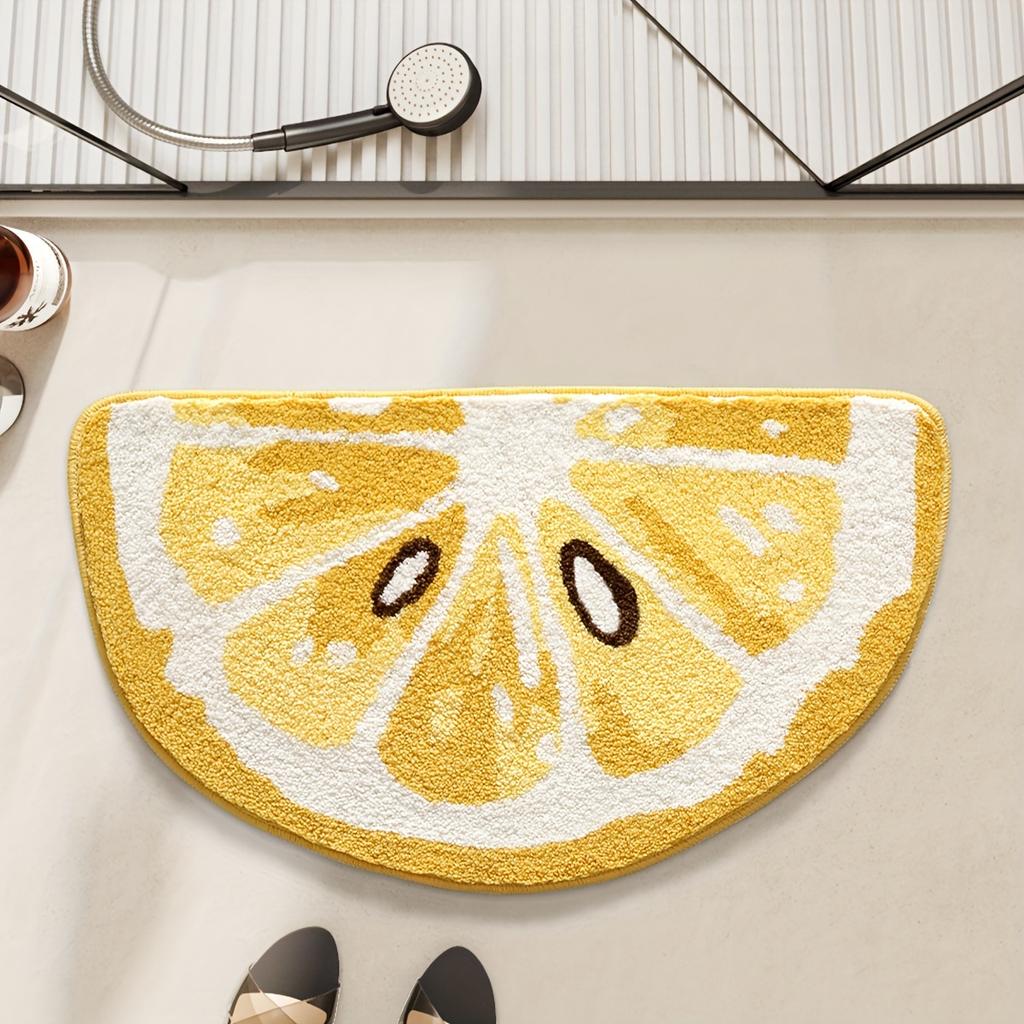 Ultra-Soft Fruit Pattern Bath Mat - Non-Slip, Absorbent & Machine Washable Rug for Shower, Bathtub, and Sink - Perfect Christmas Gift, Christmas Decor