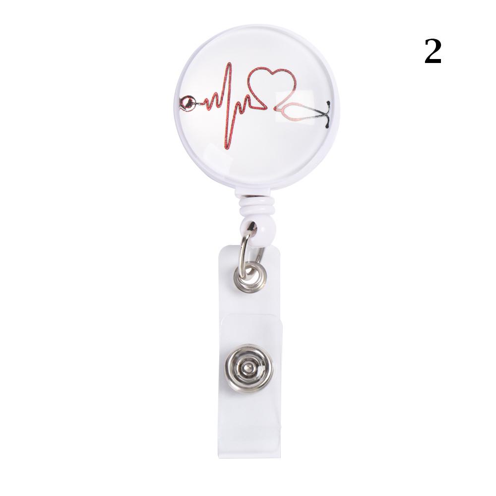 Creative Retractable Badge Reel Clip for Nurse Doctor Student ID Card Badge Holder Anti-Lost Clip