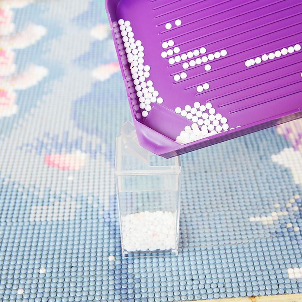 Large Capacity Diamond Painting Tray Glue Clay Drill Plate Cross Stitch Embroidery Diamond Painting Pen Nail Art Beading Plates