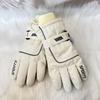 Unisex Winter Cycling Gloves, Thick Fleece Lined Waterproof Windproof Motorcycle Riding Warm Gloves