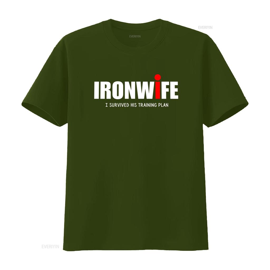 Футболка Ironwife Поддержка Триатлона для Триатлета Плавание Велосипед Бег Топ Смешной Три-Юмор Я Выжил Его План Тренировок винтаж