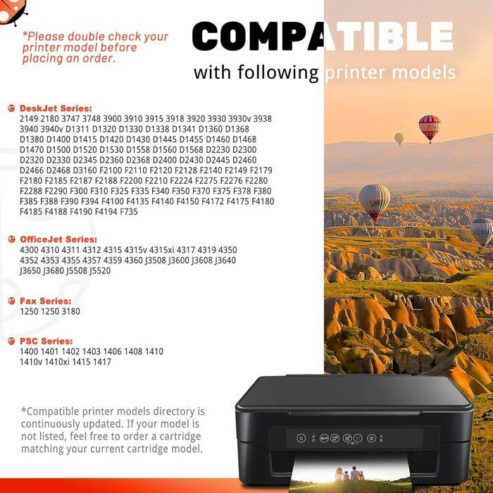 Pack 2 cartouches remanufacturées HP 21XL (noir) + 22XL (couleur) – compatible DeskJet/OfficeJet/PSC/Fax