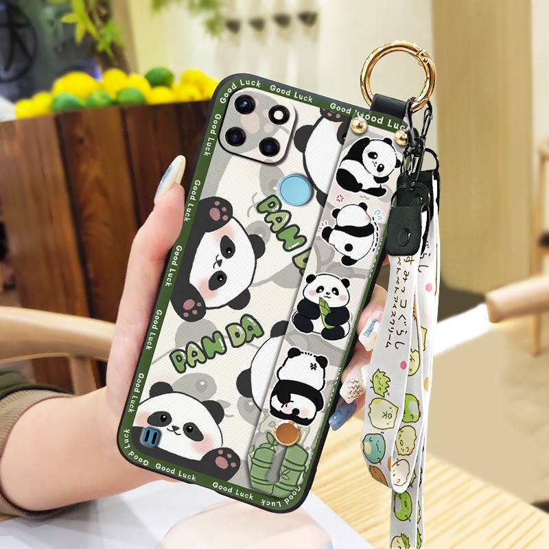 Soft case Waterproof Phone Case For OPPO Realme C21Y/C25Y Shockproof Silicone Back Cover Cute Protective Kickstand Ring