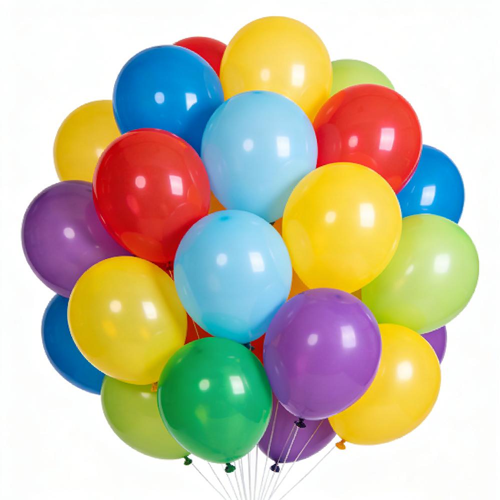 60pcs 12inch 2.8g/pc Colorful Balloons Inflatable Helium Balloon Birthday Wedding Decoration Theme Party Scene Decor Supplies