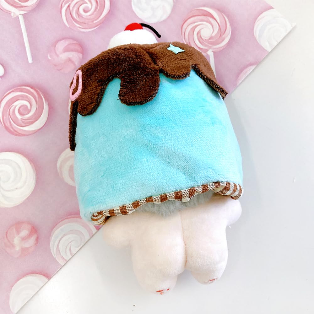 Chocolate Mint Plush Kigurumi Cap for 10cm Plush Toys, Kigurumi Accessories, Otaku Activities, Doll Mascot, K-Pop Doll Costume [Used]