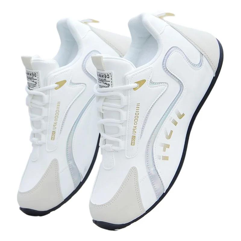 Мужские непромокаемые кроссовки из искусственной кожи, повседневная спортивная обувь, мужская легкая дышащая нескользящая теннисная обувь на плоской подошве, Zapatillas Hombre