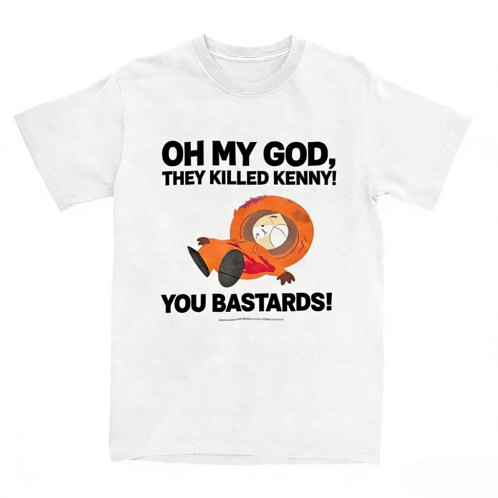 New Yk Camisetas Tees Southpark Oh My God They Killed Kenny Short Sleeved Round Neck Shirt Cotton UnisexWomen Top TShirt