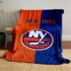 New York Islanders Logo Blanket Patterned Blanket, Flannel, Suitable for All Seasons, Home Decor, Warm and Cozy