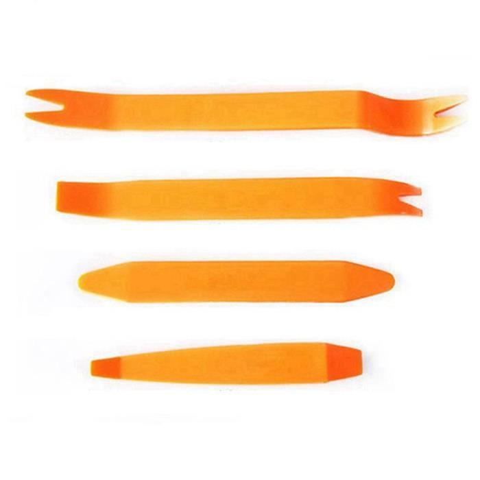 Kit D'outils De Démontage De Panneau De Garniture De Porte Automobile - Jaune - 4pcs