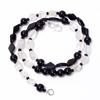 Natural Black Onyx Crystal Mix Shape Gemstone Smooth Beads Necklace 7-11 Mm 18" UB-8656
