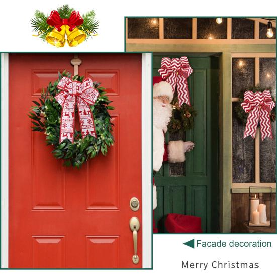 Украшения с бантом, милый креативный праздничный рождественский бант, универсальный универсальный декор с бантом, украшения с бантом, домашний декор