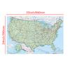 Map of The United States (Chinese Language),Wall Art Background Cloth Study,Geographical,Tourism/Education Tool