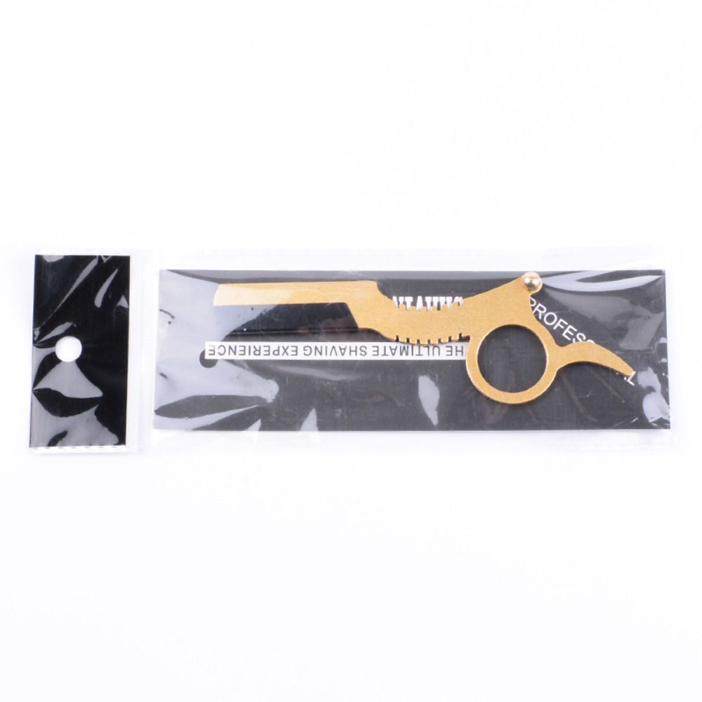 Безопасная бритва из нержавеющей стали для большого пальца, держатель для бритья для чистки лица, прочная бритва в старинном стиле