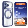 Магнитный чехол для iPhone 17 16 15 14 Pro Max для MagSafe 360 Вращающаяся подставка-кольцо Съемная защита объектива Прозрачная крышка