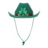 Ирландская вечеринка в честь Дня ковбоя в зеленой шляпе. День Патрика Клевер Соломенная шляпа Оргия Вечеринка Джаз Шляпа Цилиндр