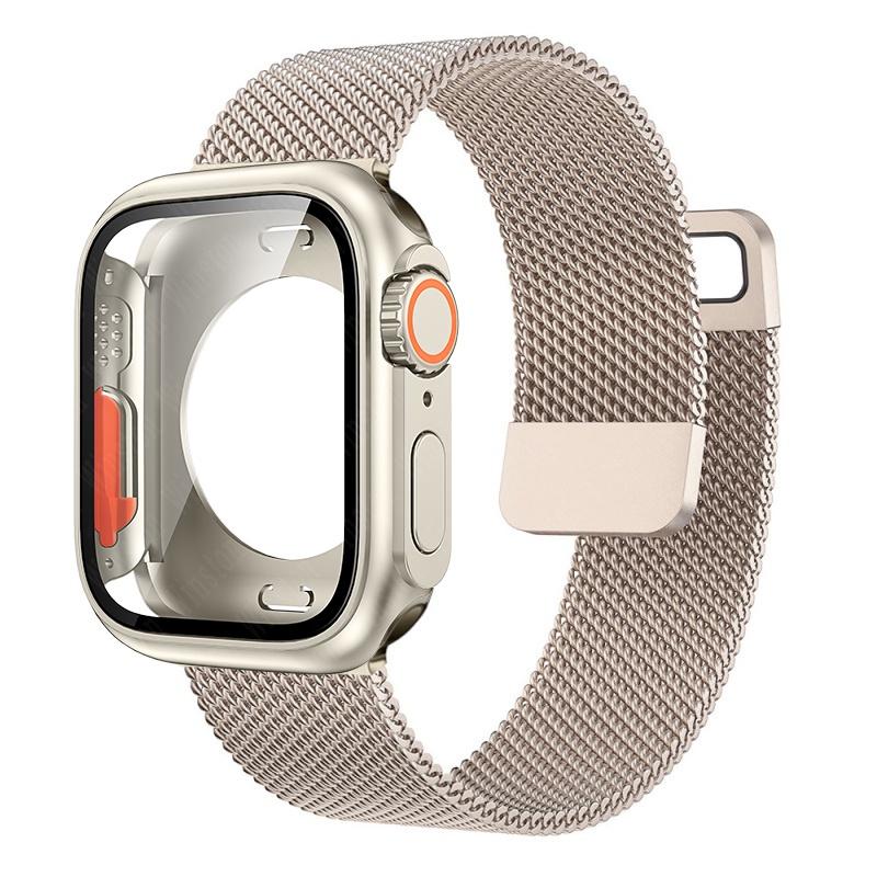Чехол Ultra + ремешок с миланской петлей для Apple Watch, ремешок 44 мм, 45 мм, обновленный браслет Ultra Correa IWatch Series 8 7 6 5 4 SE
