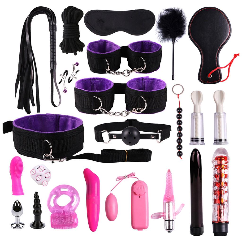 (SU)Кнут Веревочный Костюм Массажный Анальный Анальная Пробка Кольцо Вибратор Пара SM Комплект Игрушки Набор