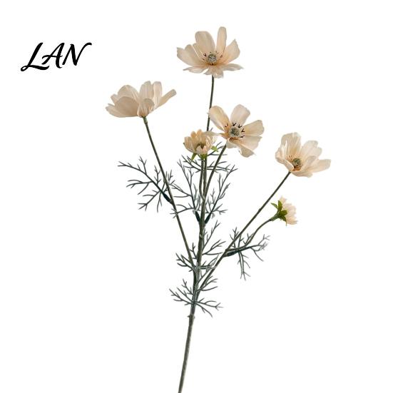 DIY Floral Supplies Artificial Cosmos Flowers, Long Stem Faux Fake Realistic Home Decoration Plants Flowers for Dining Table Centerpieces, Wedding