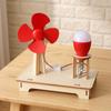 DIY Wooden Wind Power Experiment Kit Hands-On STEM Learning Physics Energy Science Buildable Creative Discovery Toy for Kids