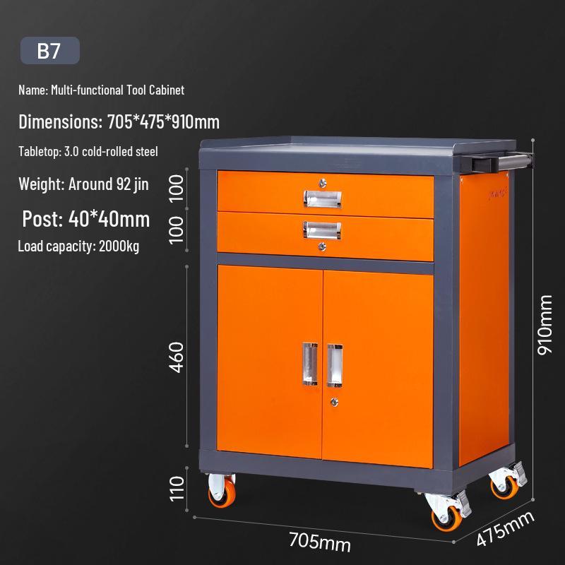 Heavy-Duty Multifunctional Tool Cabinet & Mobile Workbench