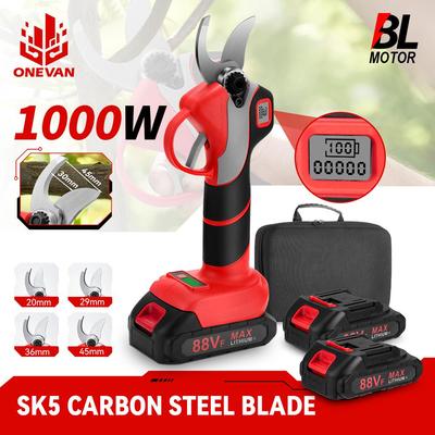 1000 Вт 30 мм Бесщеточные электрические секаторы 4 передачи Аккумуляторный электрический секатор Обрезка ветвей Перезаряжаемый садовый инструмент Для аккумулятора Makita 18 В