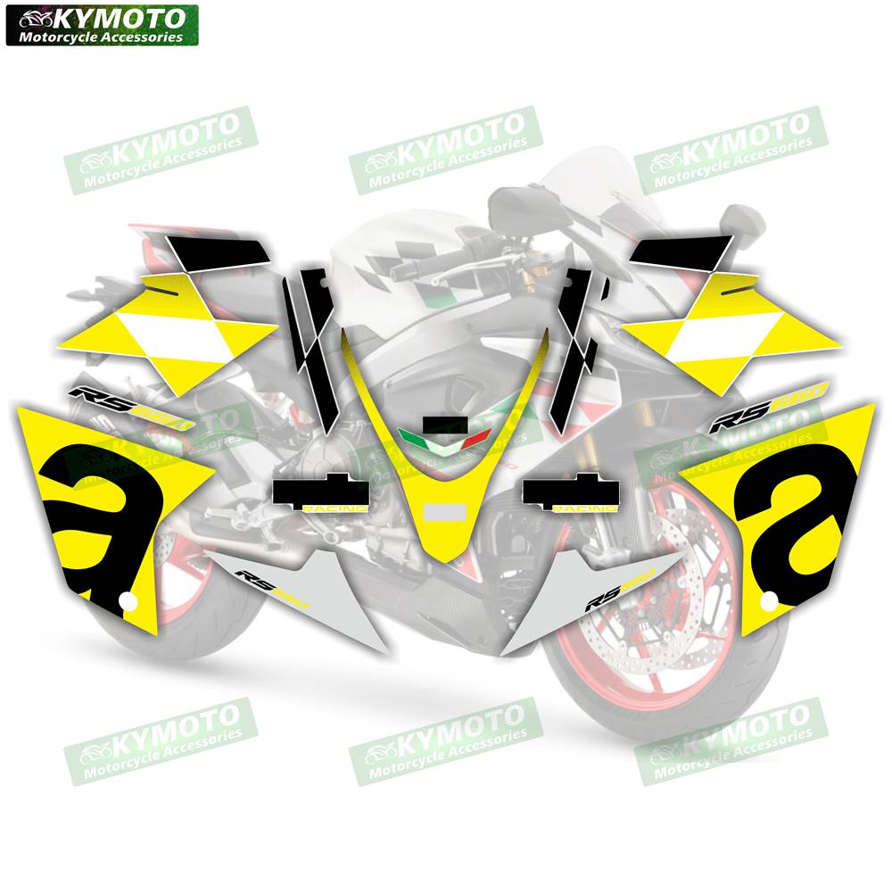 Для Aprilia RS660 RS 660 гоночного мотоцикла аксессуары наклейка на обтекатель полный комплект водонепроницаемых светоотражающих наклеек на автомобиль декорация