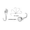 Magnetic Hooks 360° Super Strong Magnetic Hooks For Kitchen Bathroom No Hole Hooks 4pcs Pack