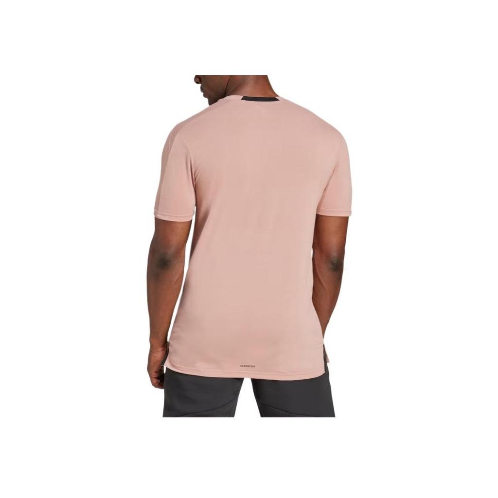 Adidas Aeroready Designed For Training Workout Tee Men Tops Pink JI5771