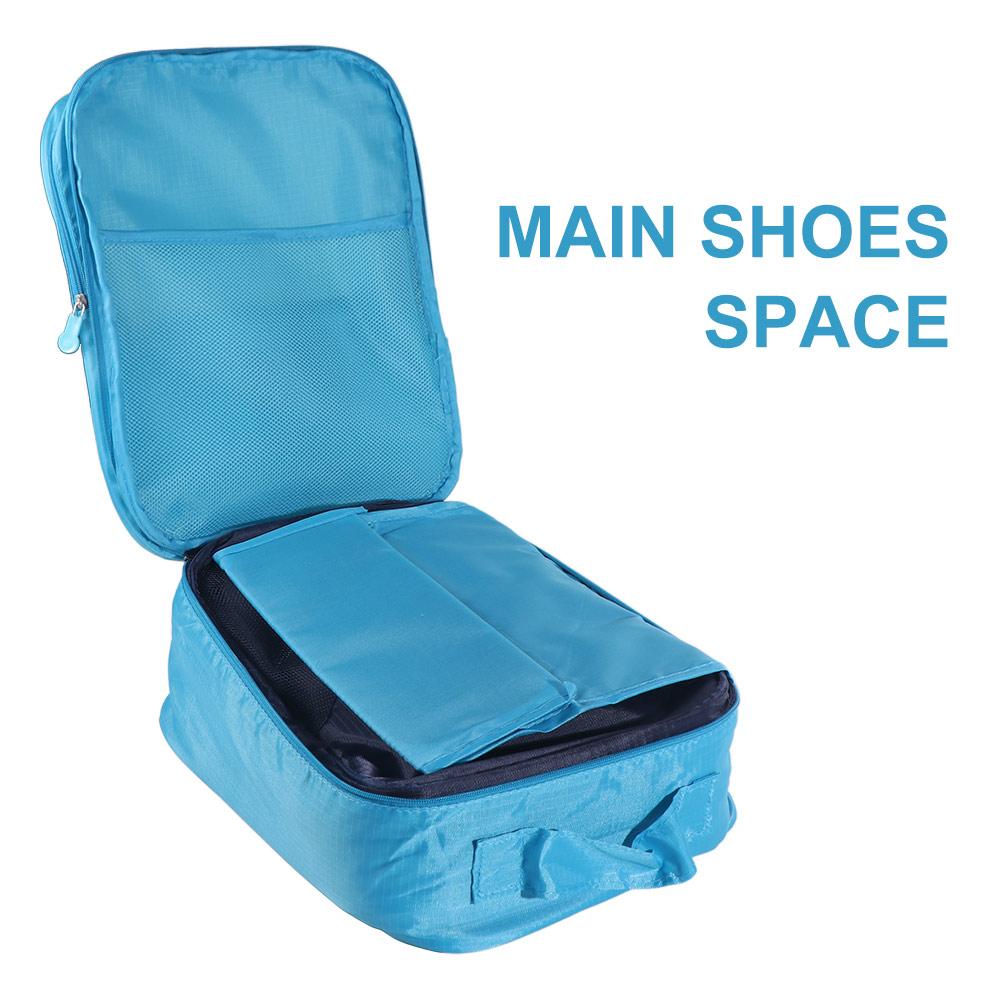 Waterproof Shoes Storage Bag Double-Layer Underwear Clothes Bag Multifunction Shoes Organizer Home