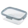 CURVER Smart Fresh Rectangular Food Storage Container, 1.0L | Food Storage Container, Plastic Container, Microwave, Dishwasher, and Freezer Safe, CV-0