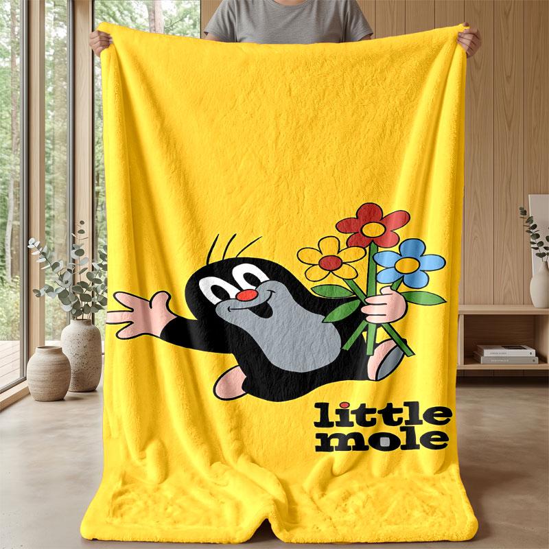 Soft Flannel Blanket Lightweight Cozy Bedroom Living Room CoverPumuckl