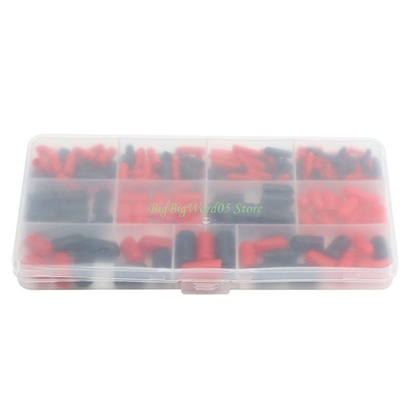 24TE Versatile 160pcs Rubber End Caps Collection Cover for Wire & Cable Insulation