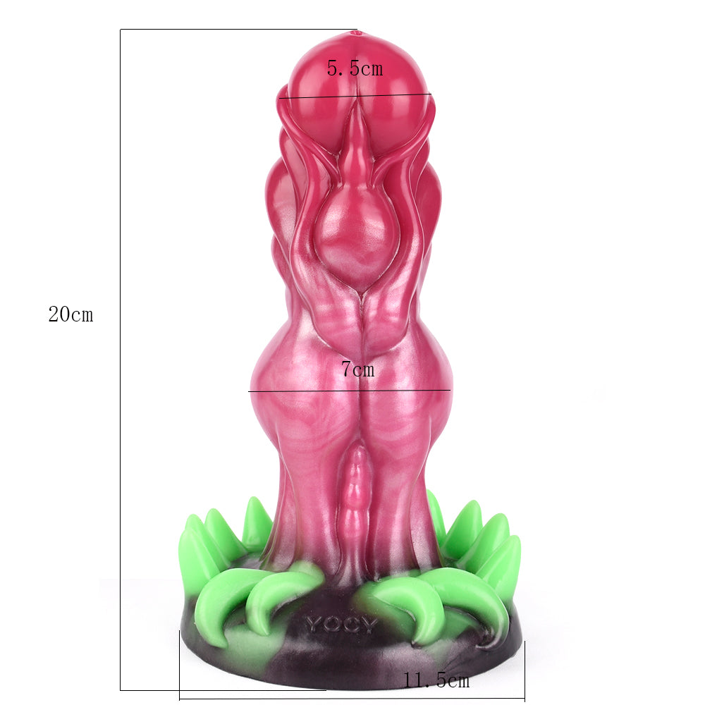 Сад роз Жидкий силикон Реалистичный дилдо Унисекс Секс-игрушки Реалистичные дилдо