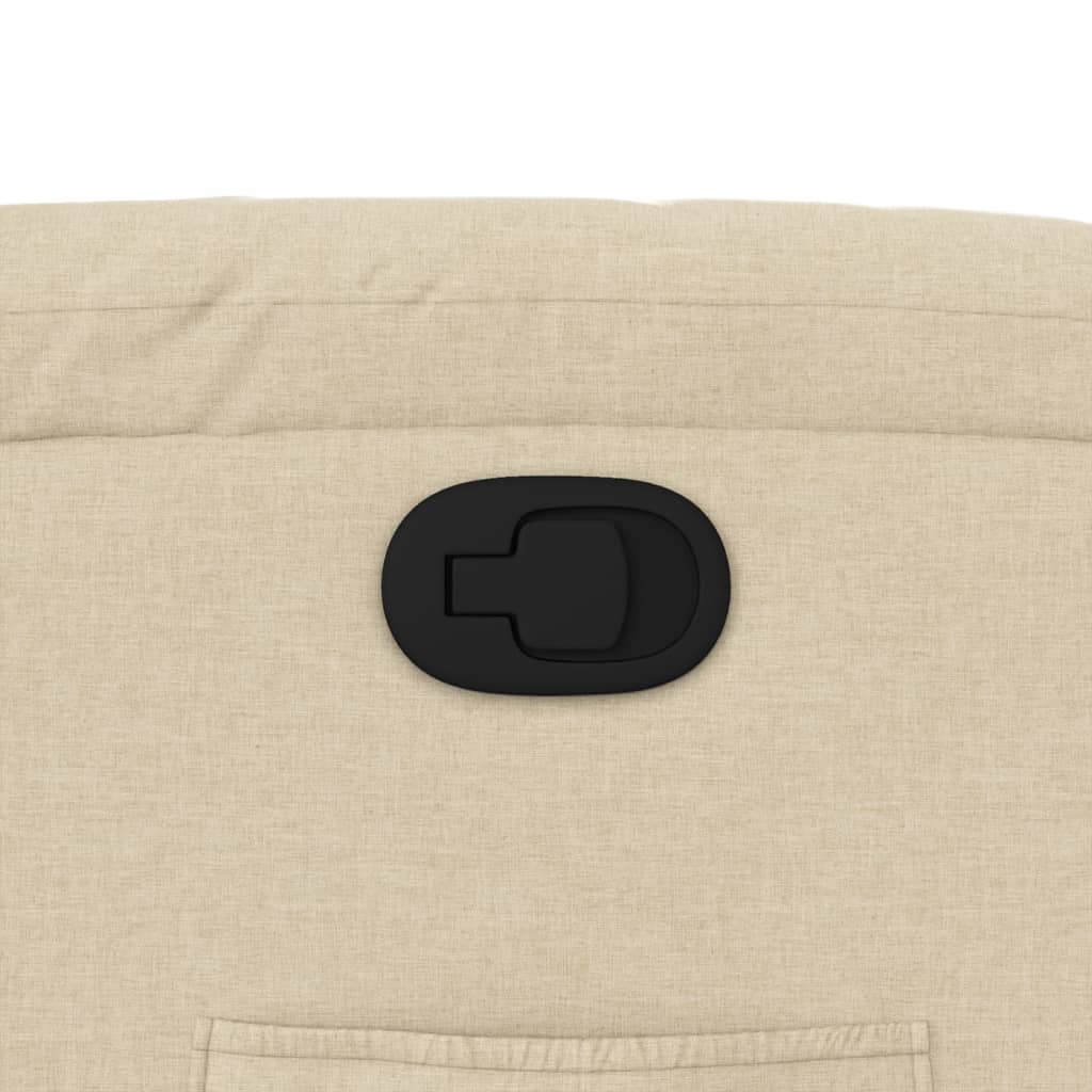 Recliner Chair Cream Colored Fabric