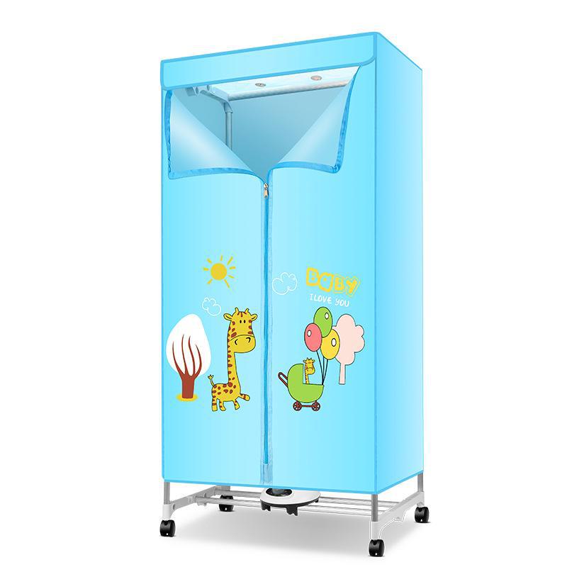 Компактная бытовая сушилка для белья: Быстросохнущий шкаф большой вместимости, складная конструкция для матери и ребенка.